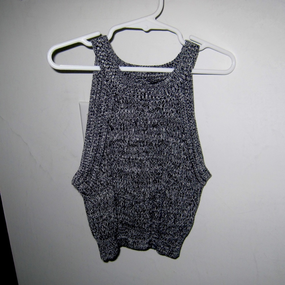 Gray Crop Top